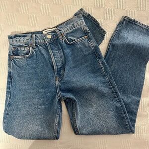 Reformation Cynthia High Rise Straight Jeans Colorado - 24 - Like New